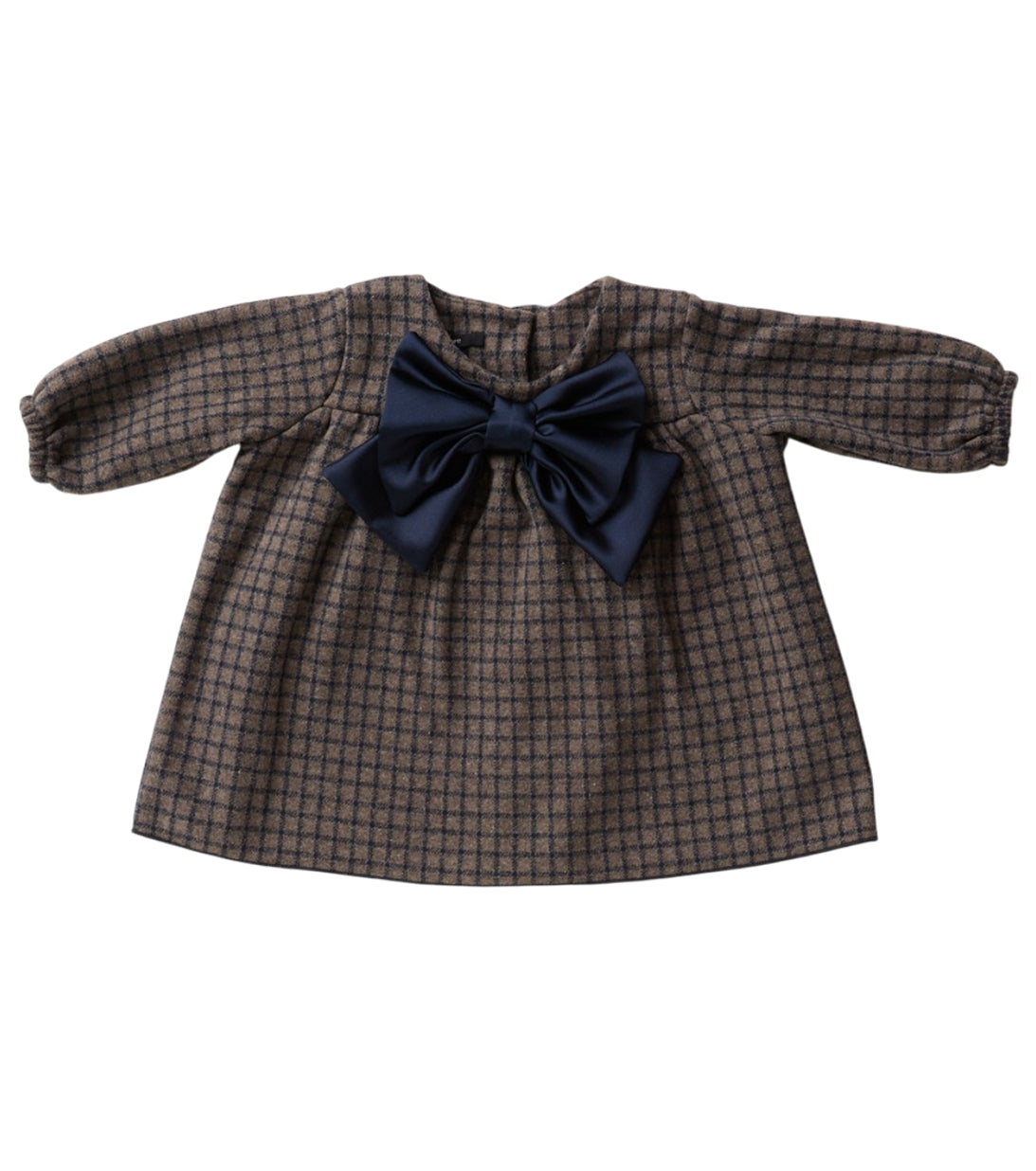 abito quadri con fiocco a 24ore