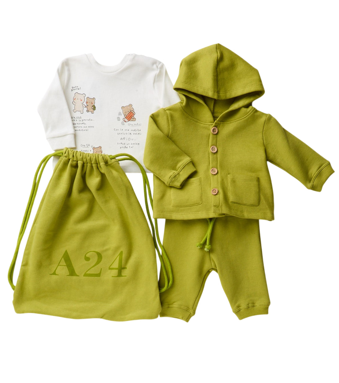 completo verde lime a24ore