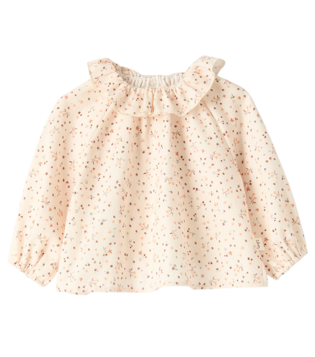 camicia fiori velluto teddy & minou