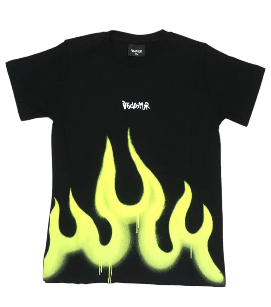 t-shirt fiamme disclaimer