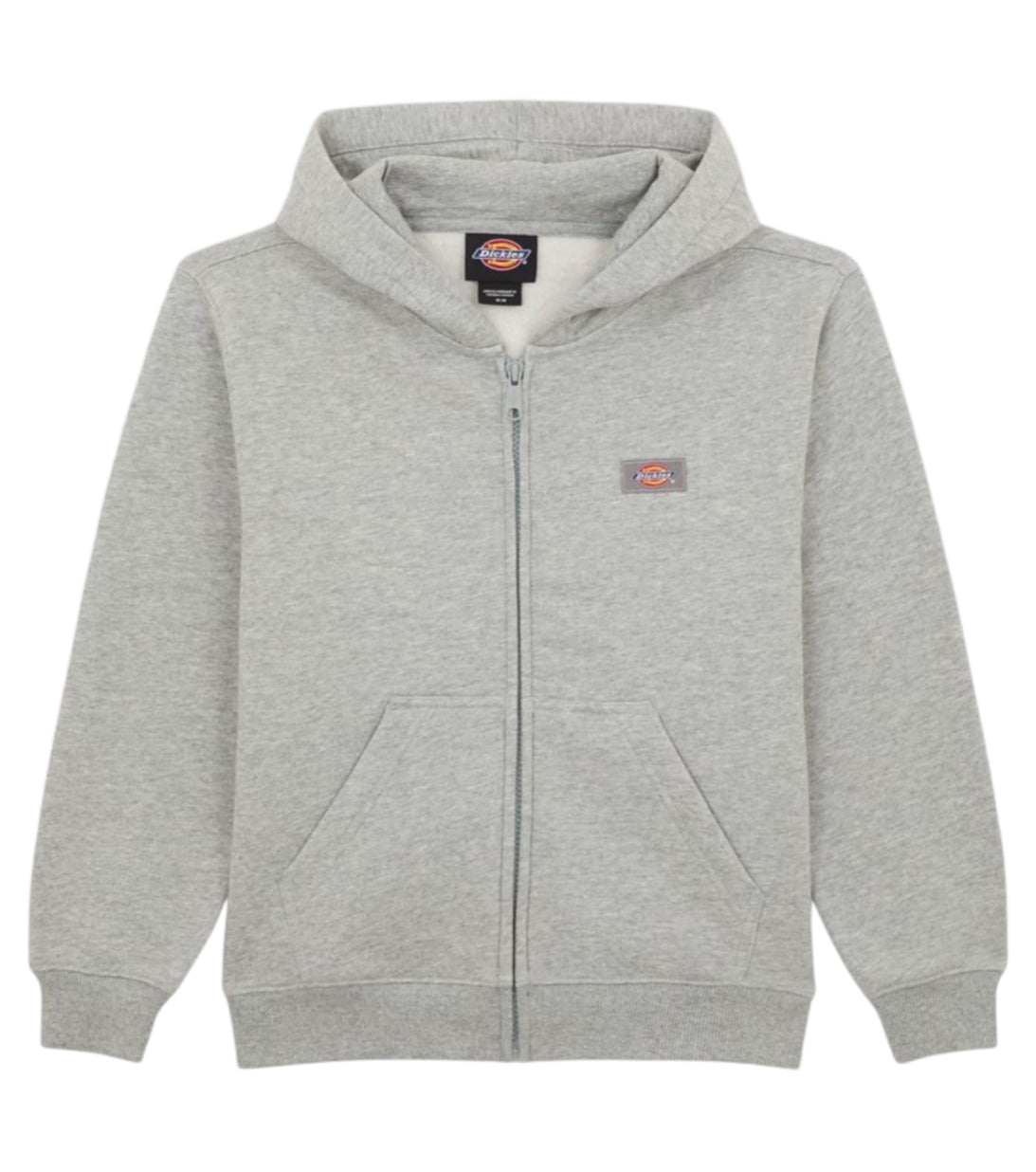 felpa zip grigia dickies