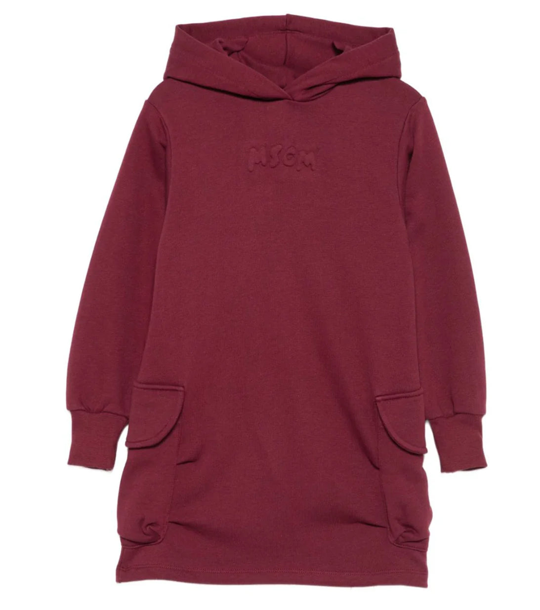 abito in felpa bordeux msgm