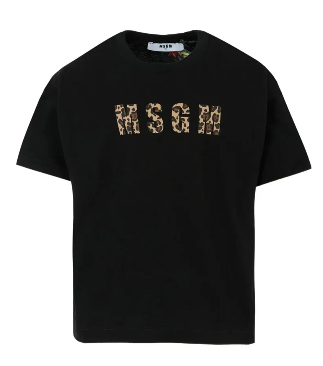t-shirt msgm logo animalier