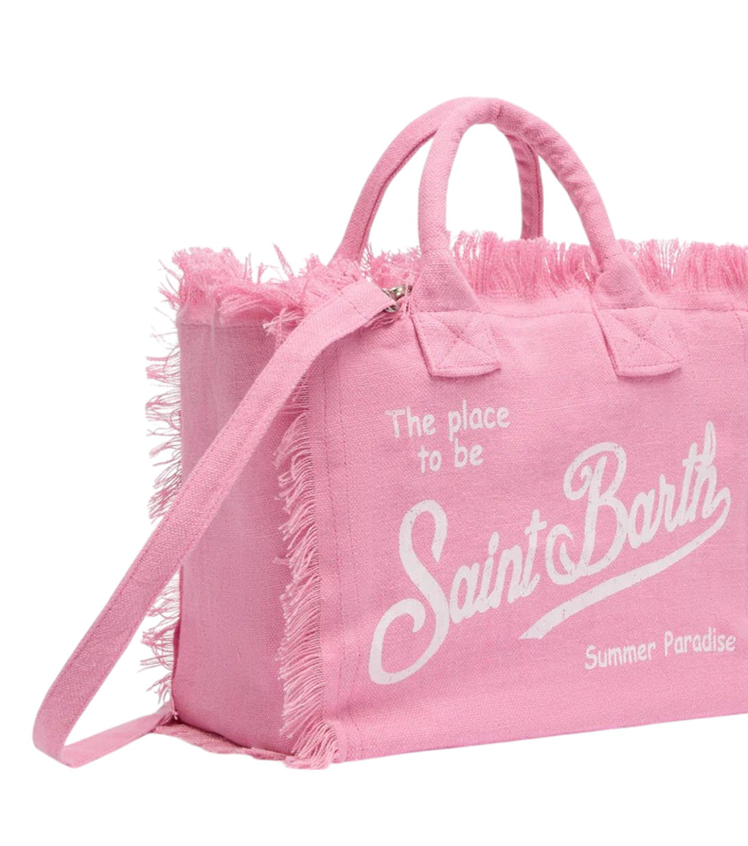 Borsa saint bart lino rosa