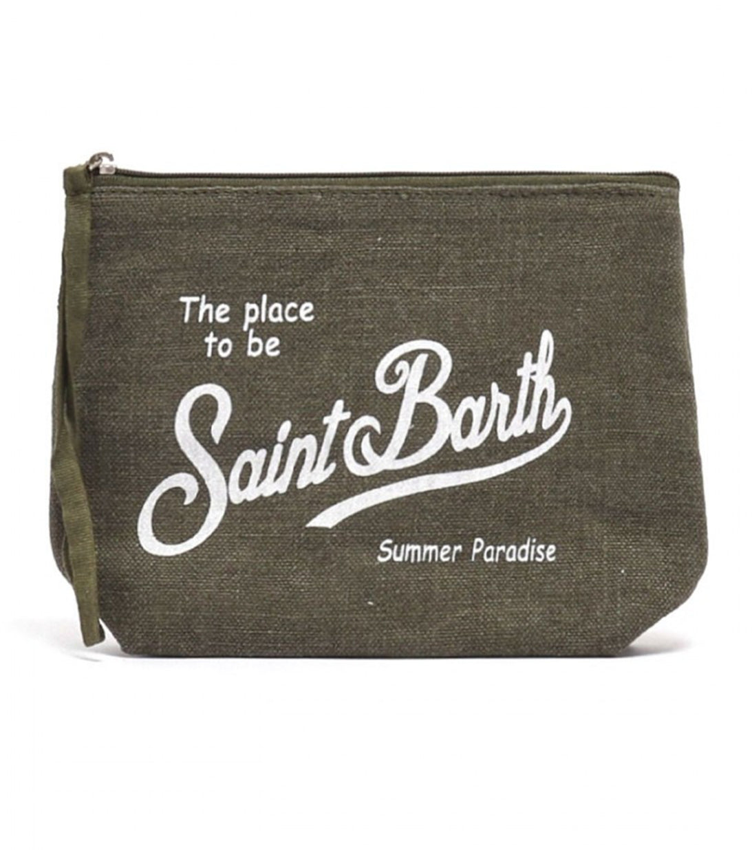 pochette lino verde mc2 saint barth