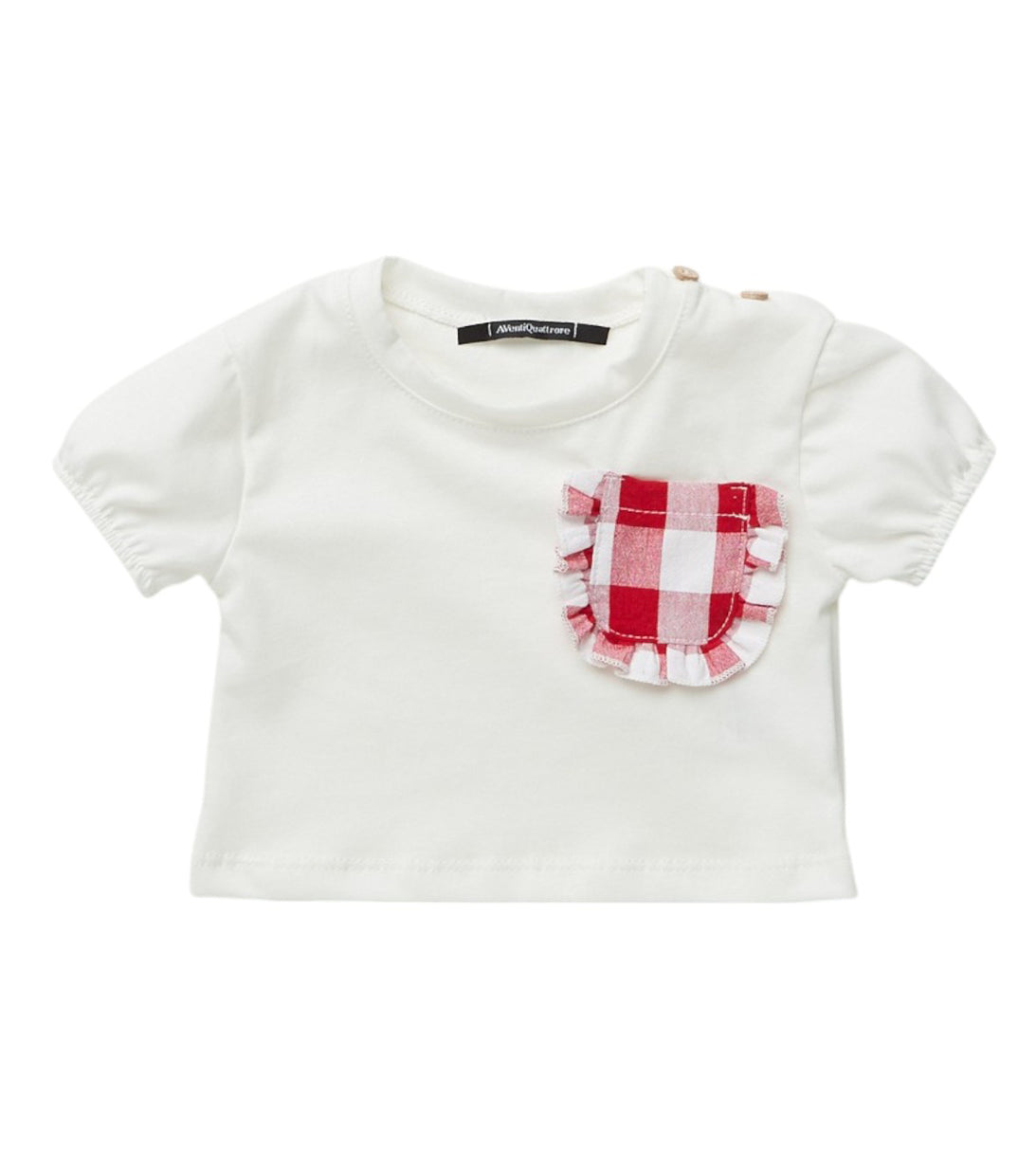 tshirt taschina vichy rossa a24ore