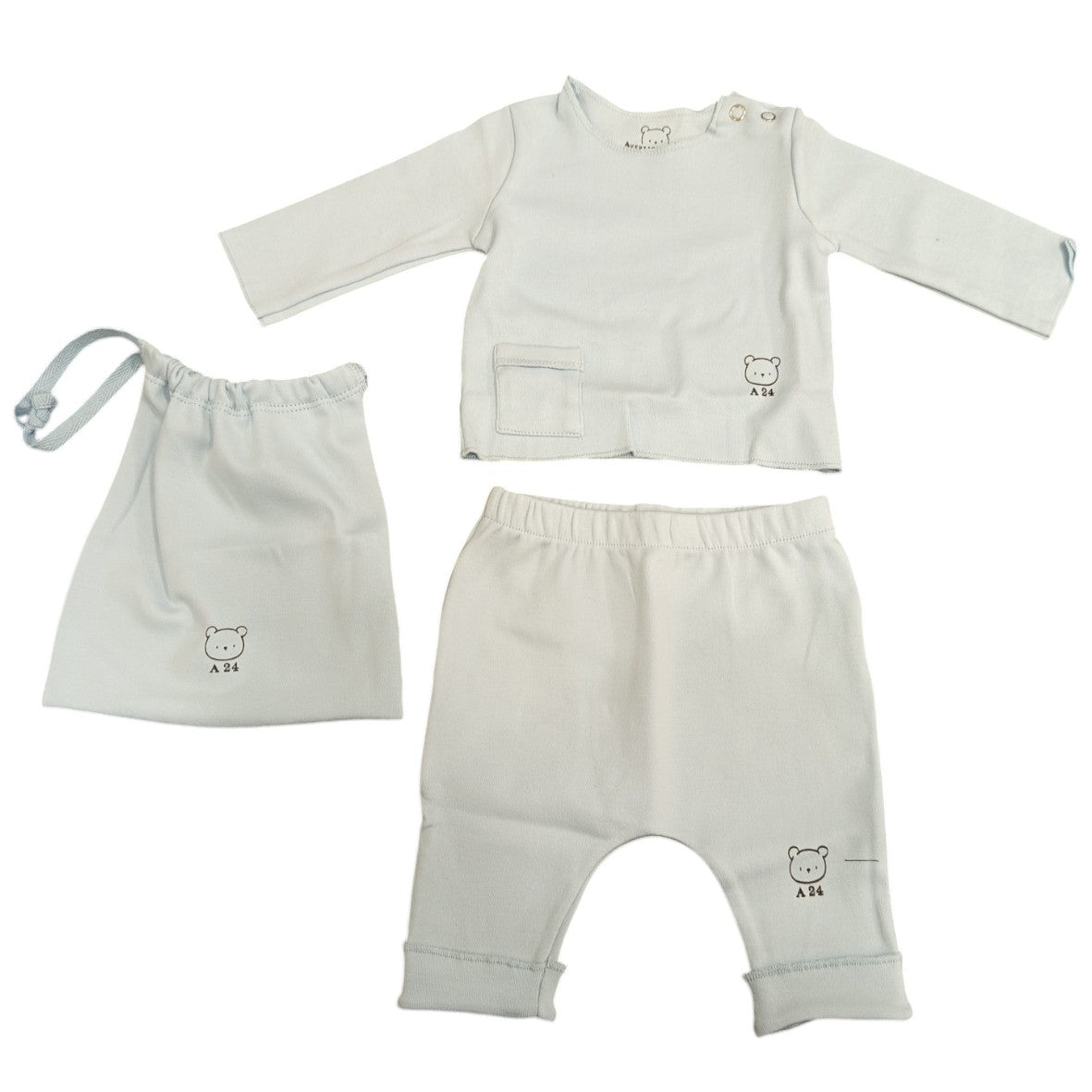 tutina celeste 2 pezzi a24ore