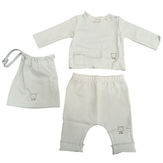 tutina celeste 2 pezzi a24ore