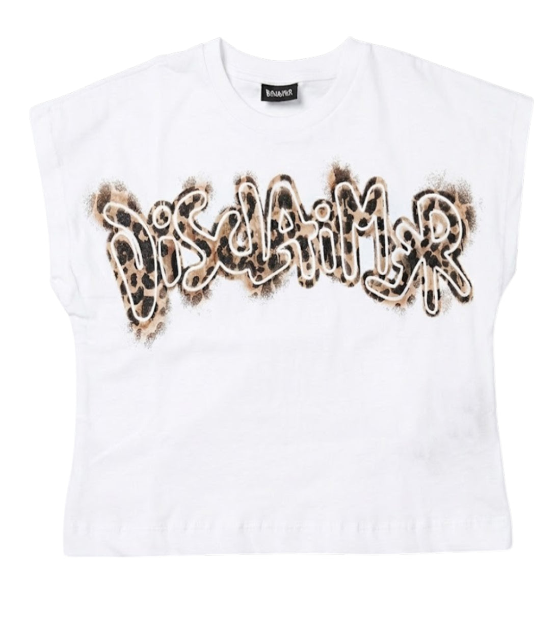 DISCLAIMER - T-Shirt Crop Logo Maculato