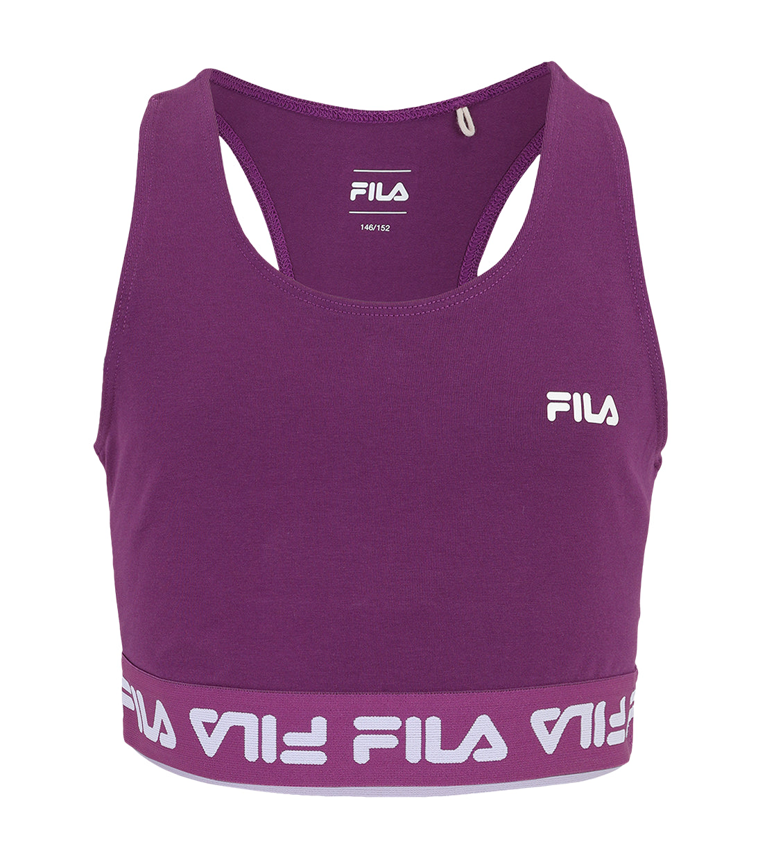 t-shirt nera logo fluo fila