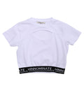 HINNOMINATE - T-shirt Crop Elastico Logato