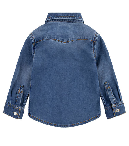 camicia denim neonato