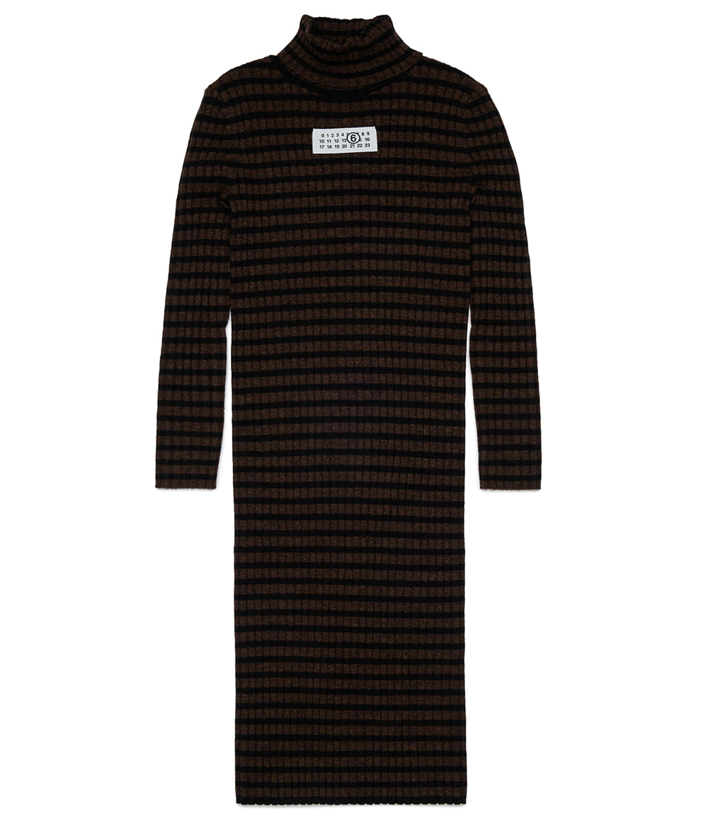 MM6 MAISON MARGIELA | Abito Dolcevita Rigato