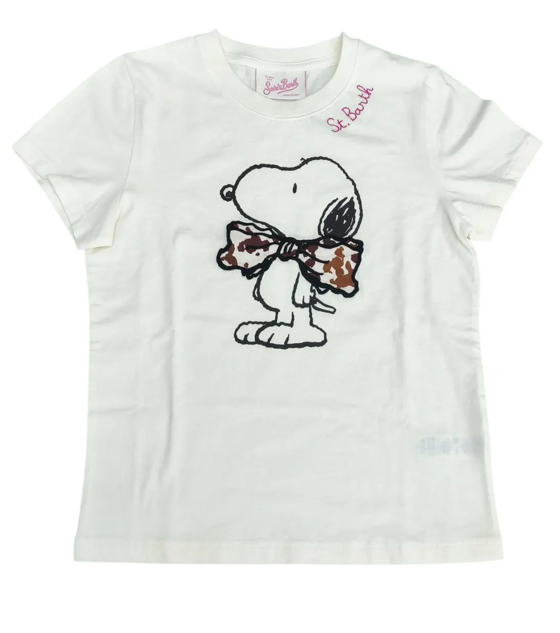 MC2 SAINT BARTH - T-shirt Snoopy Bow Patch