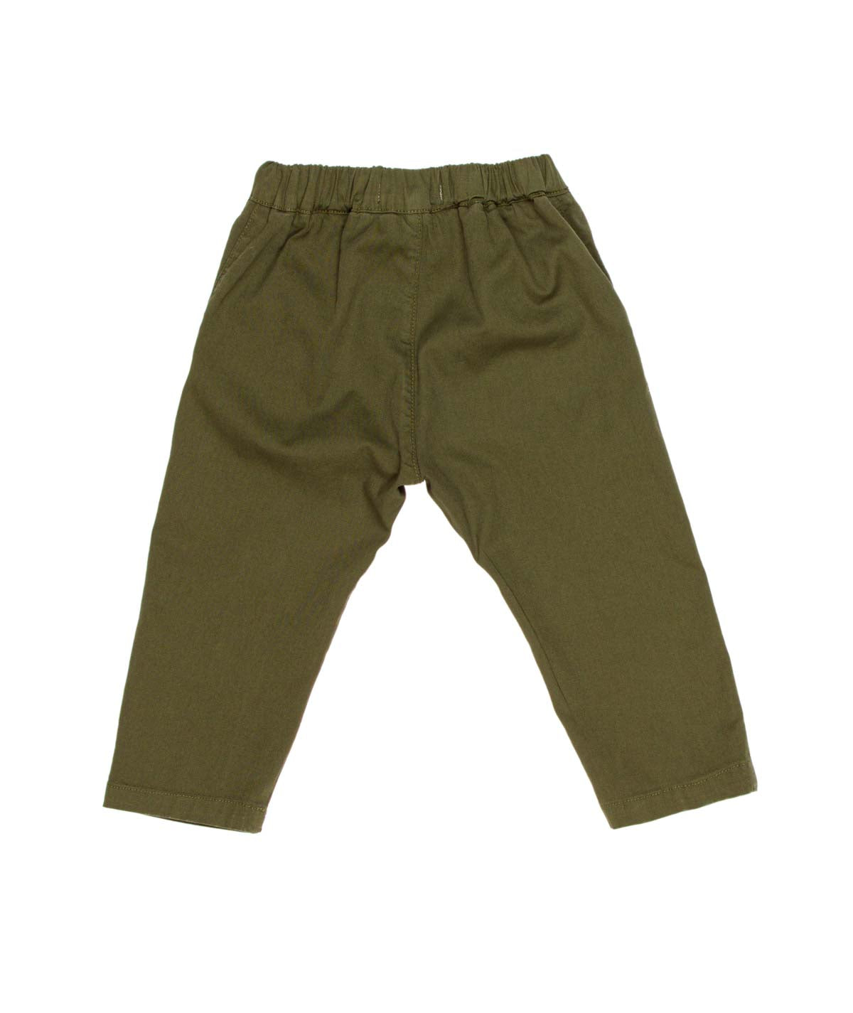 pantalone chino verde militare
