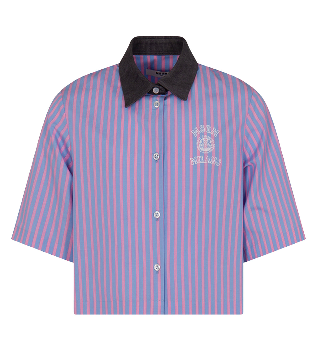MSGM KIDS - Boxy Poplin Shirt