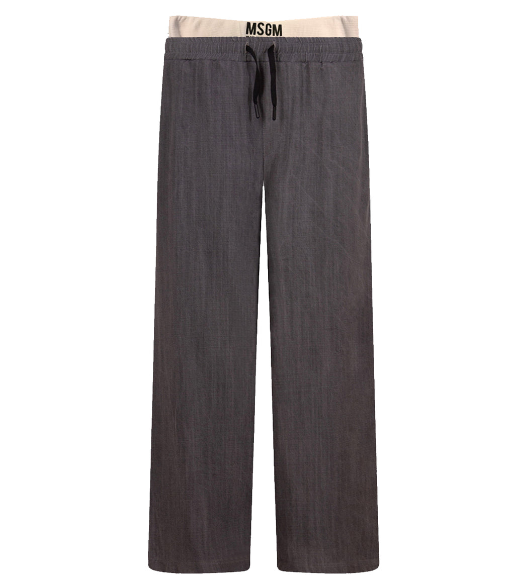 MSGM KIDS - Chambray Pants Unisex