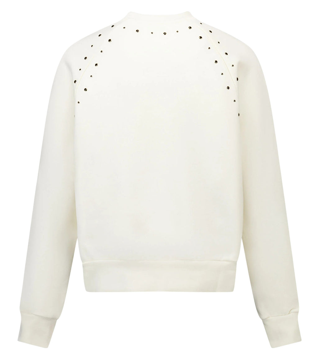 felpa borchie crema msgm