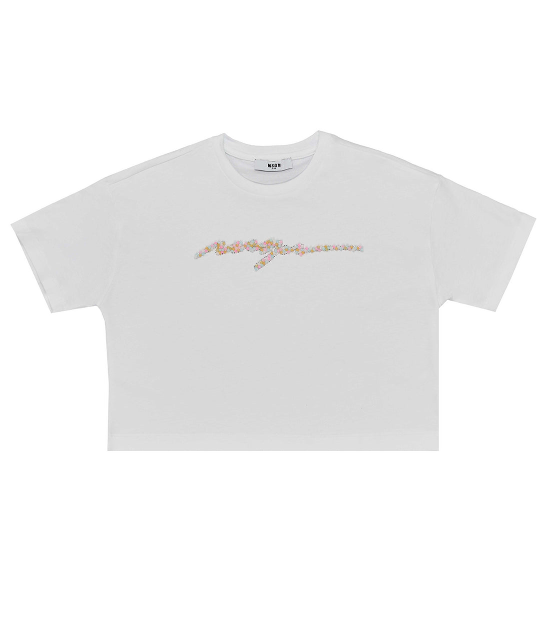 T-SHIRT LOGO PERLINE MSGM