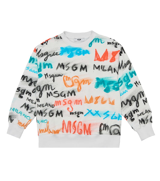 felpa logata msgm