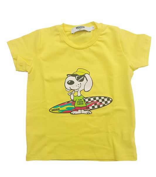 t-shirt gialla snoop surf mousse dans la bouche