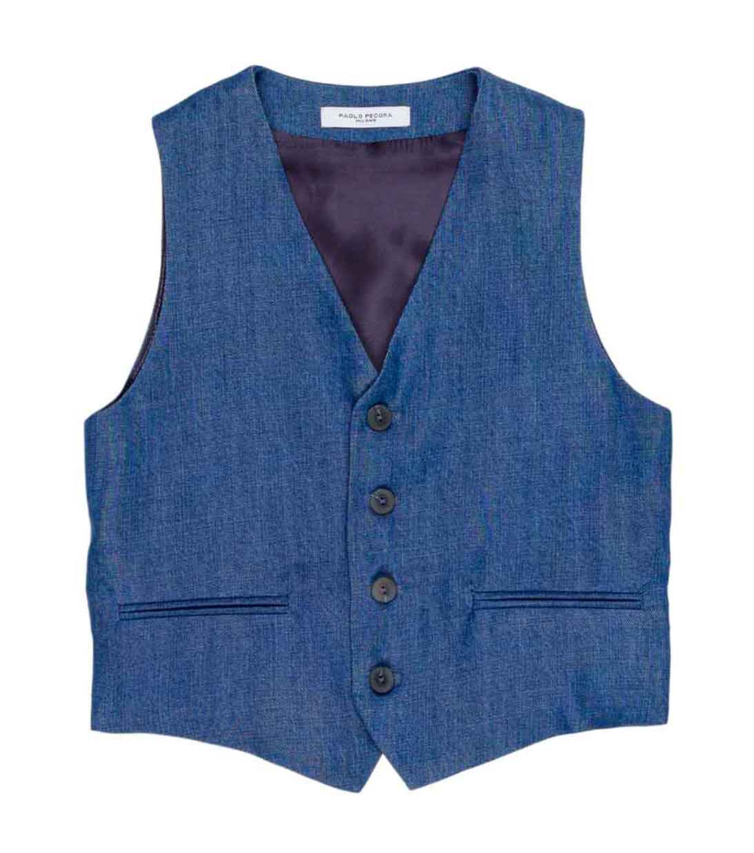 gilet paolo pecora effetto jeans