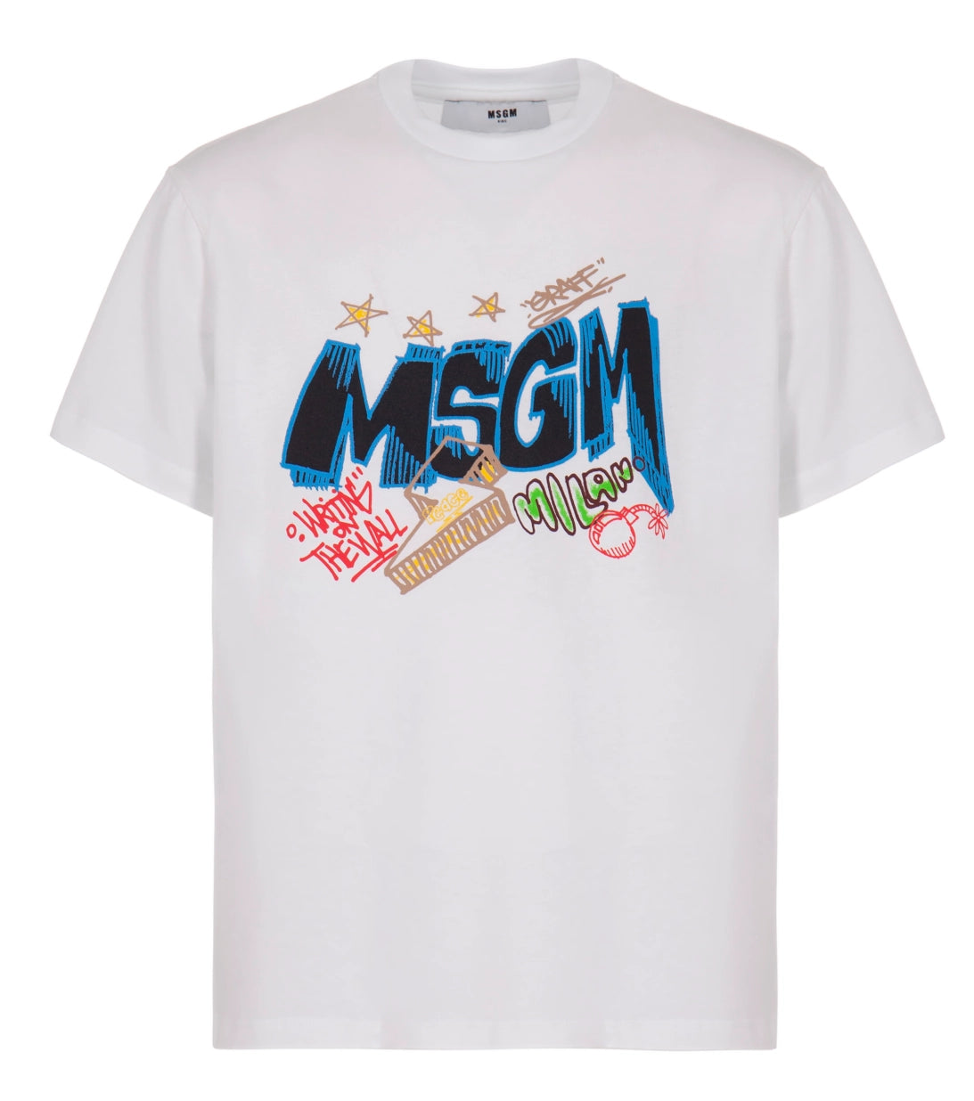 t-shirt murales msgm