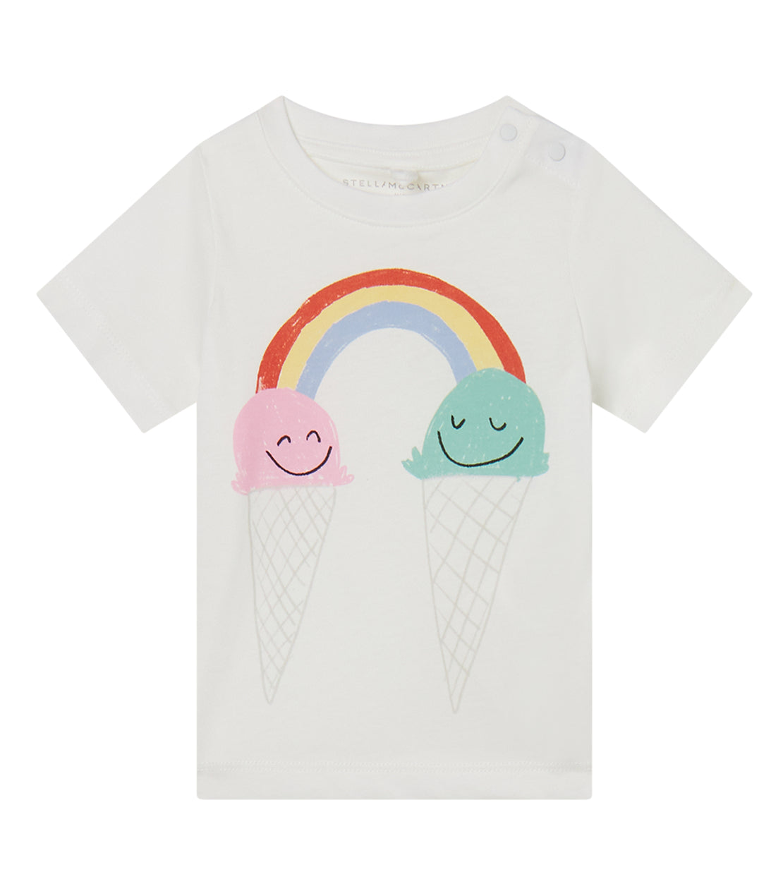 t-shirt arcobaleno stella mc cartney