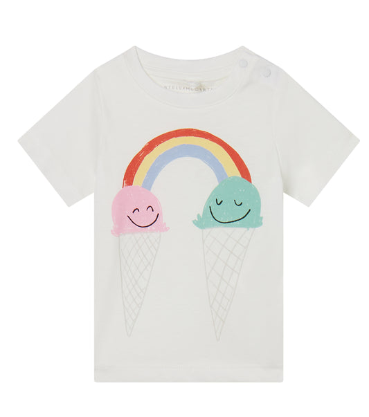 t-shirt arcobaleno stella mc cartney