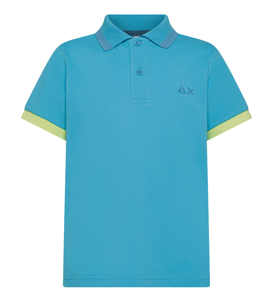 SUN68 - Polo Big Stripes On Collar