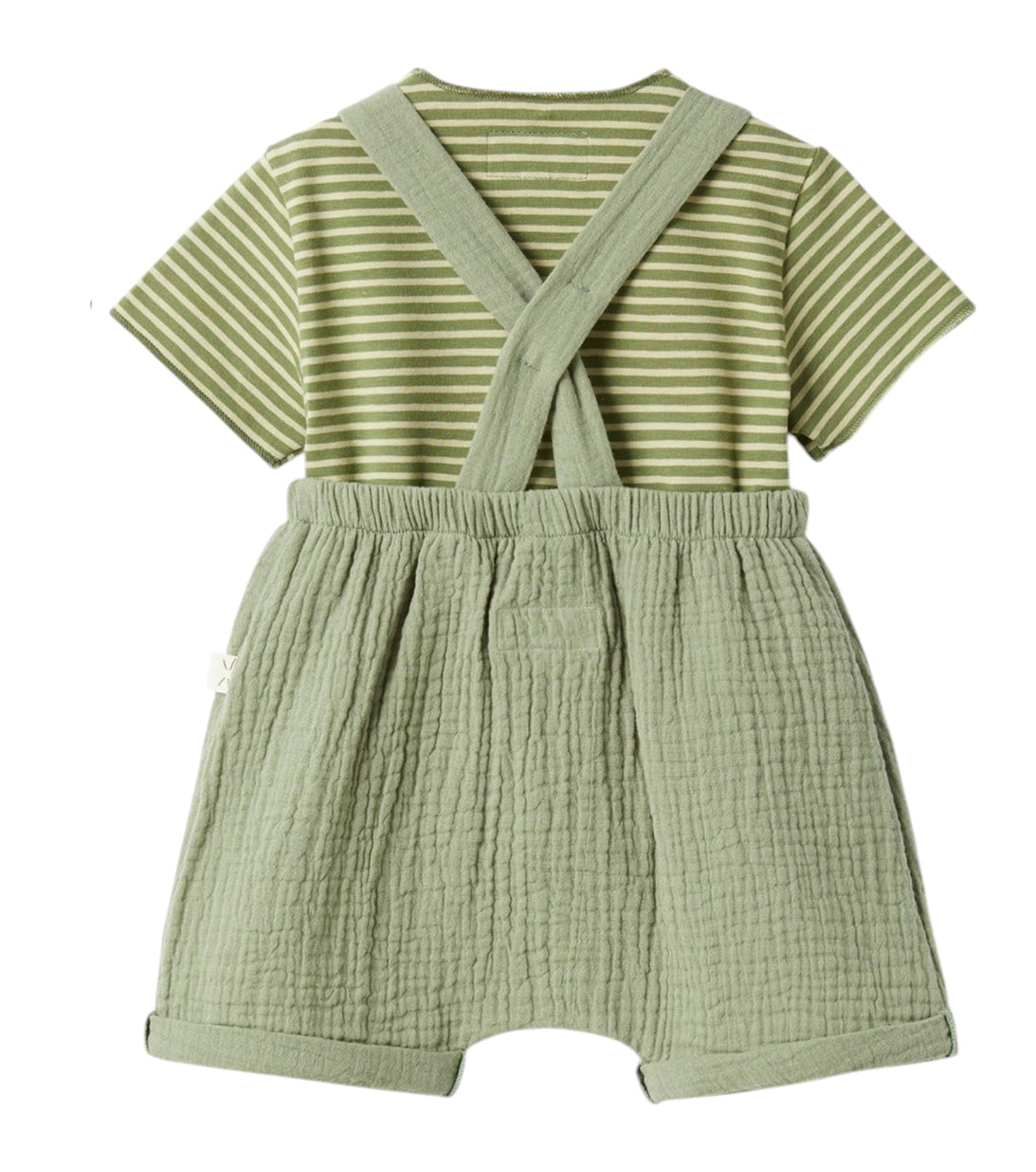 salopette verde teddy & Minou