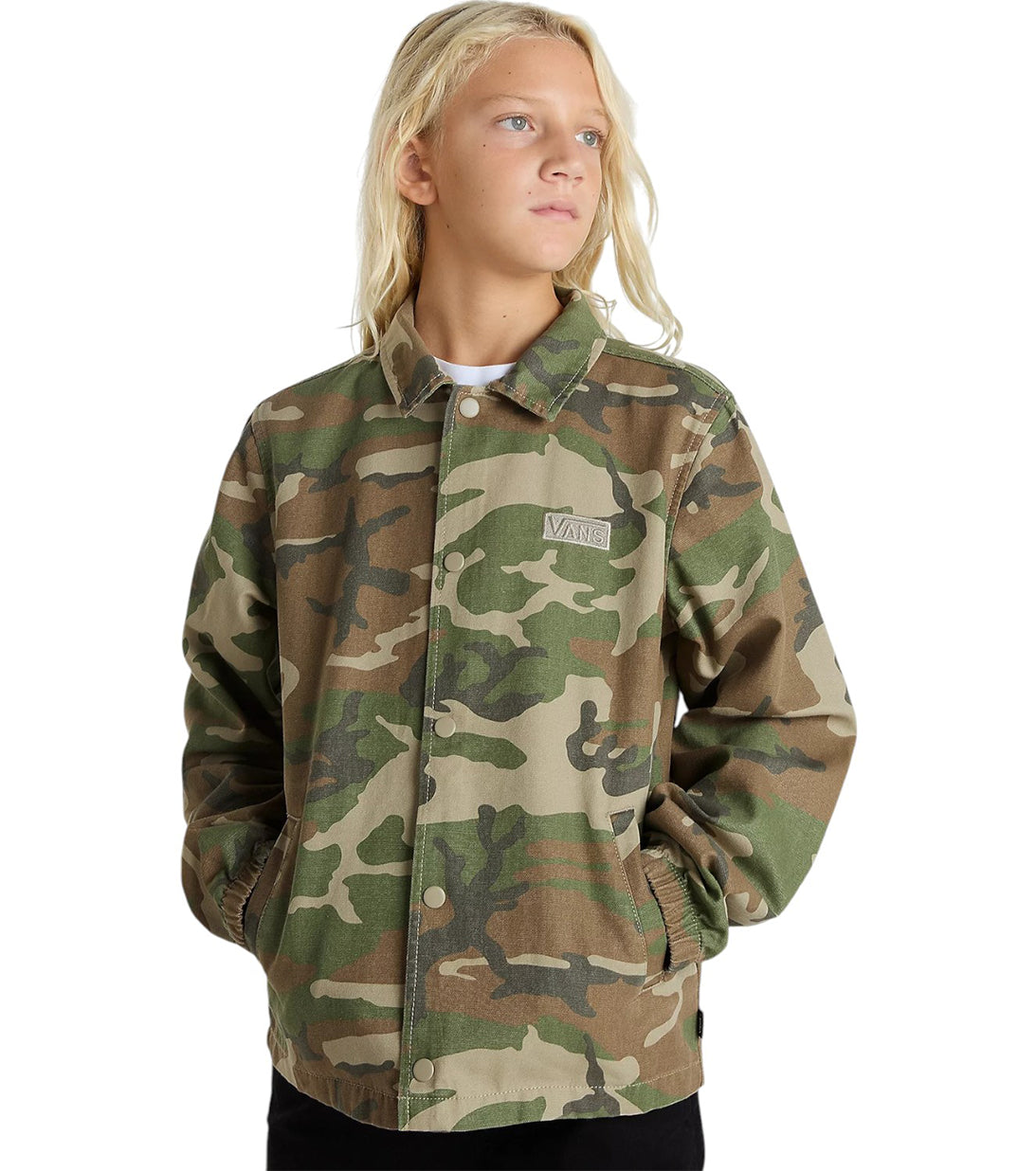 giacca tela  camouflage vans