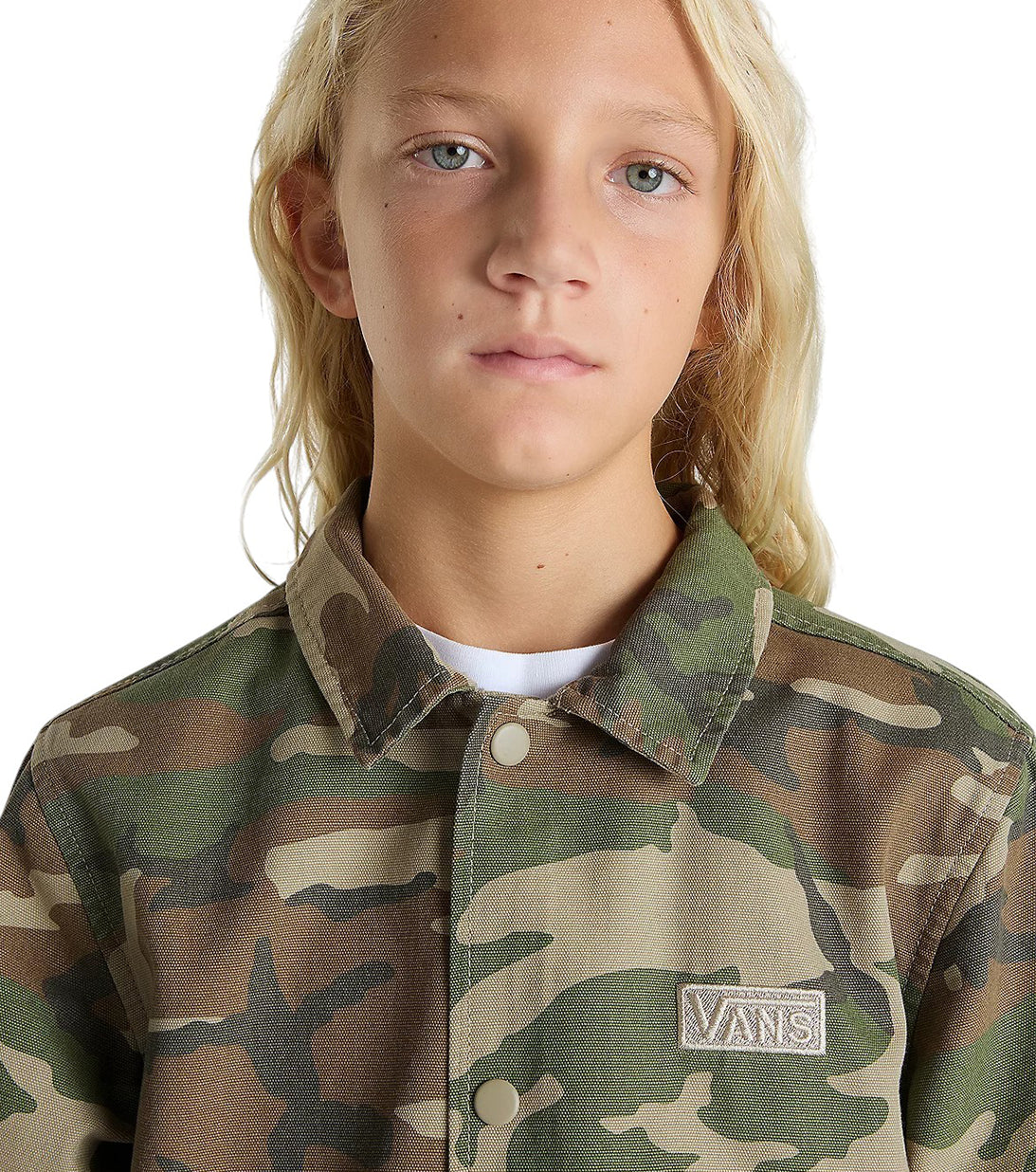 giacca tela  camouflage vans