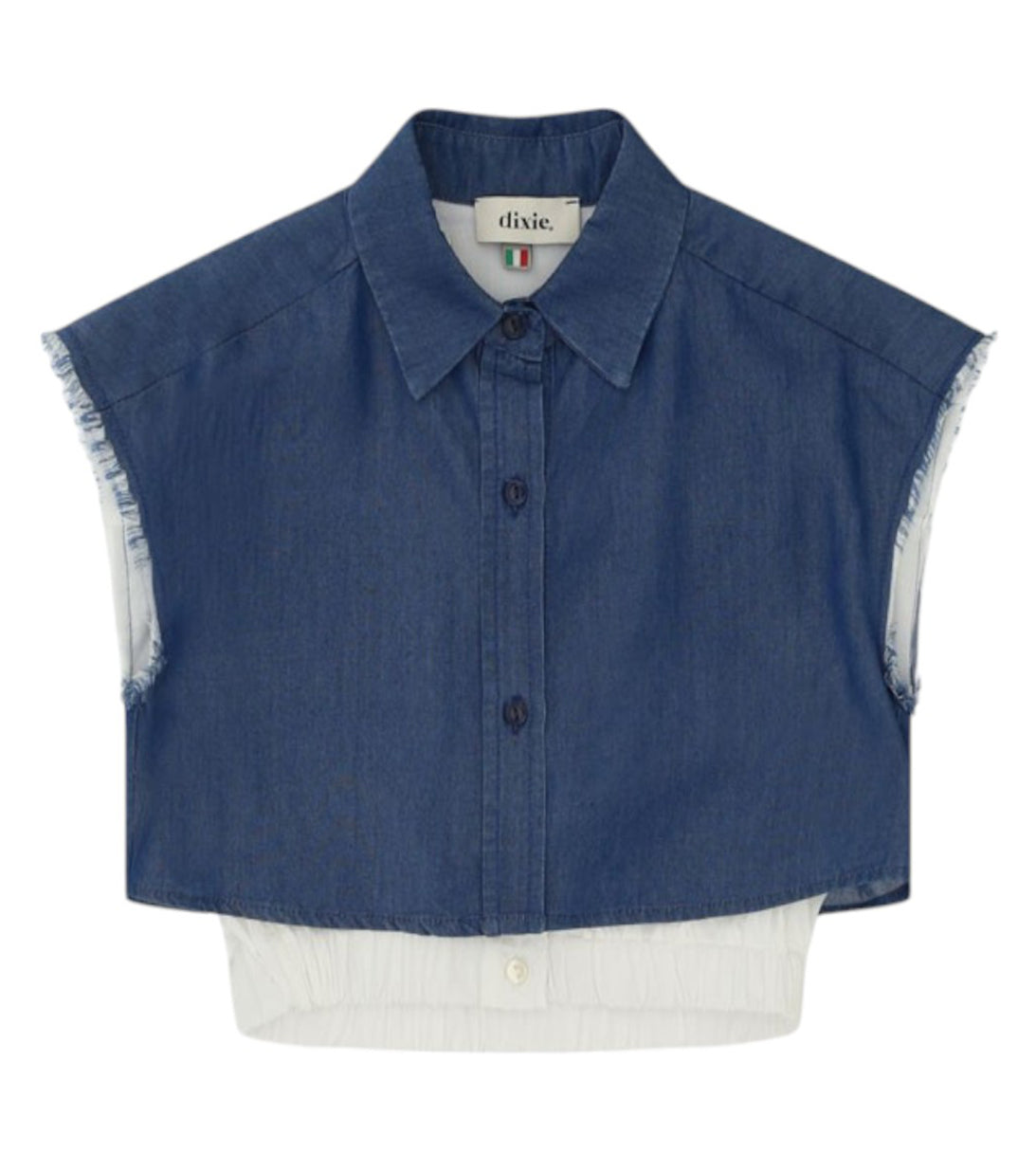 camicia denim smanicata dixie