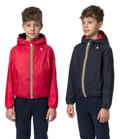 reversibile rosso blu bambino k way