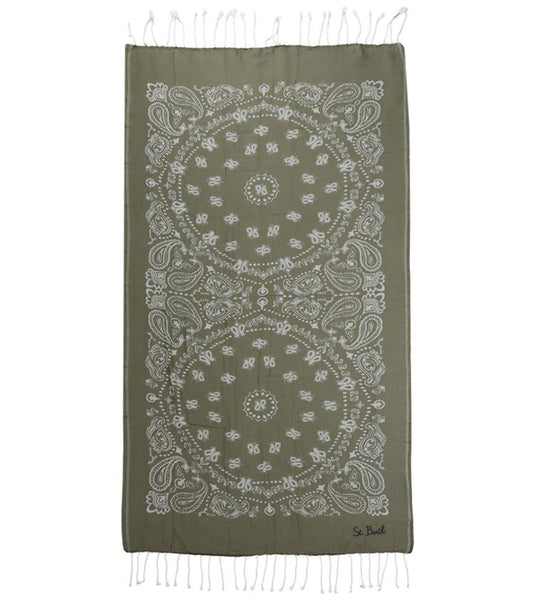 fouta saint barth verde